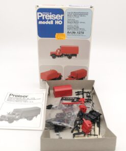 Preiser H0 Bausatz 1278 Magirus Mercur 120 A-L Katastrophenschutz in OVP RR1592