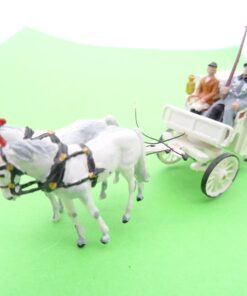 Preiser H0 Gespann Kutsche mit Figuren RR1672 o.
