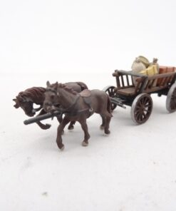 Preiser H0 Gespann mit Anhänger und Ladung RR1940 o.