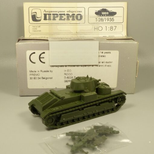 Premo Minitanks 1:87 H0 1205 Panzer T-28/1938 der UDSSR Militär in OVP EX7878 – Bild 3