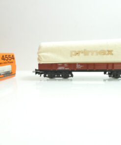 Primex H0 4554 Niederbordwagen mit Plane in OVP AR4086