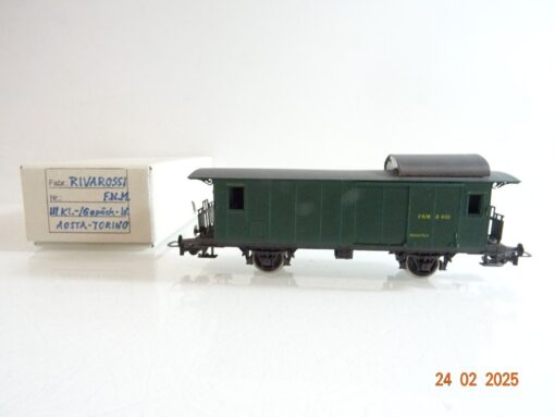 Rivarossi H0 Gepäckwagen Aosta-Torino D.651 der FN Milano in EVP PR6215
