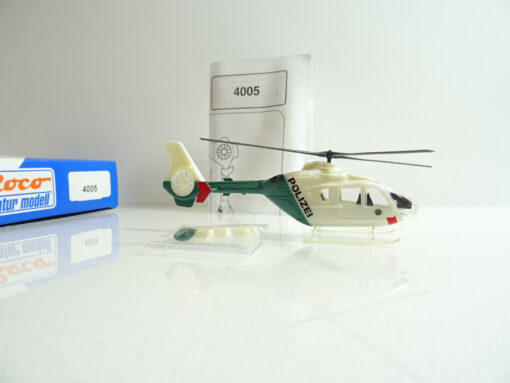 Roco 1:87  Miniatur Modell 4005 Hubschrauber Polizei in OVP AR7968 – Bild 3