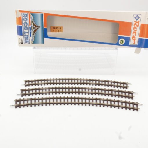 Roco H0 42425 gebogenes Gleis R5 30° 3 Stück, siehe Foto in OVP QR4552