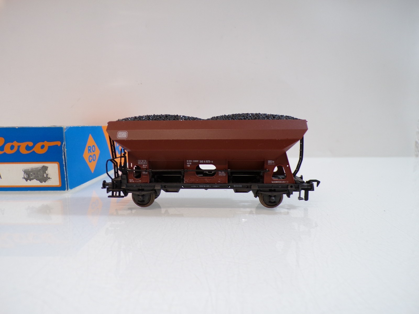 Roco H0 4335A Seitenentladewagen der DB in OVP BH1722 – Bild 3