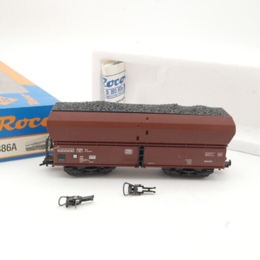 Roco H0 4386A Selbstentladewagen mit Ladung der DB in OVP RR685 – Bild 3