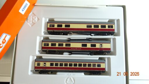 Roco H0 43903 AC Ergänzungs-Set TEE 3 tlg. der DB in OVP PR7857