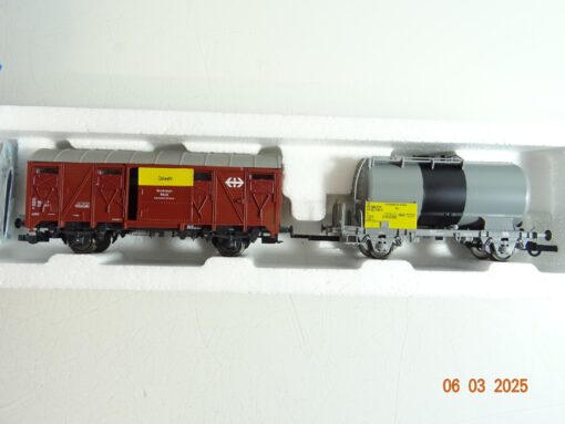 Roco H0 44092 Ölwehrwagen-Set 2 tlg. der SBB in OVP PR6351 – Bild 3