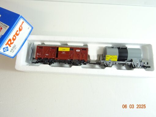 Roco H0 44092 Ölwehrwagen-Set 2 tlg. der SBB in OVP PR6351