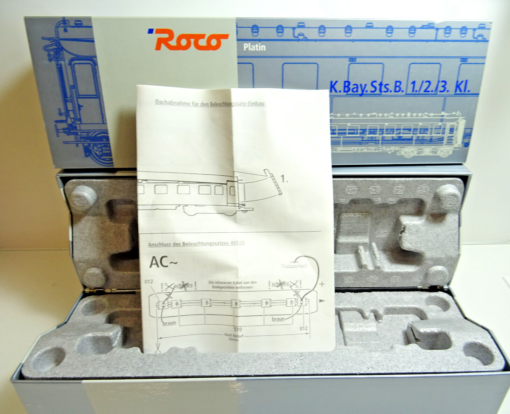 Roco H0 45581 Leerverpackung Personenwagen Abteilwagen Platin siehe Foto CK1246