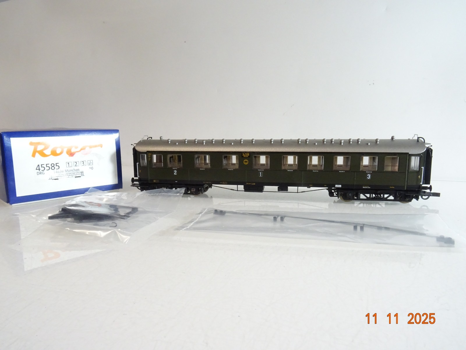 Roco H0 45585 Personenwagen 1./2./3.Kl. der DRG in OVP BH1081