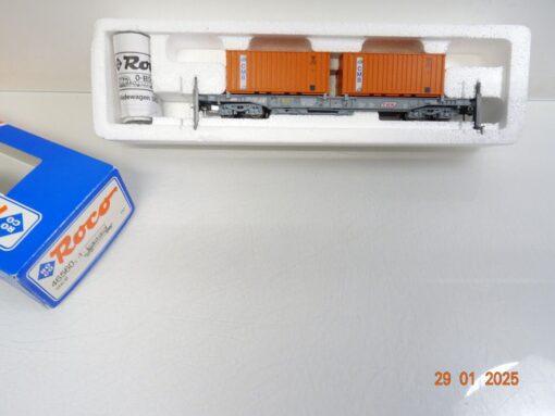 Roco H0 46560.1 Flachwagen mit Container TRW der B in OVP PR5595