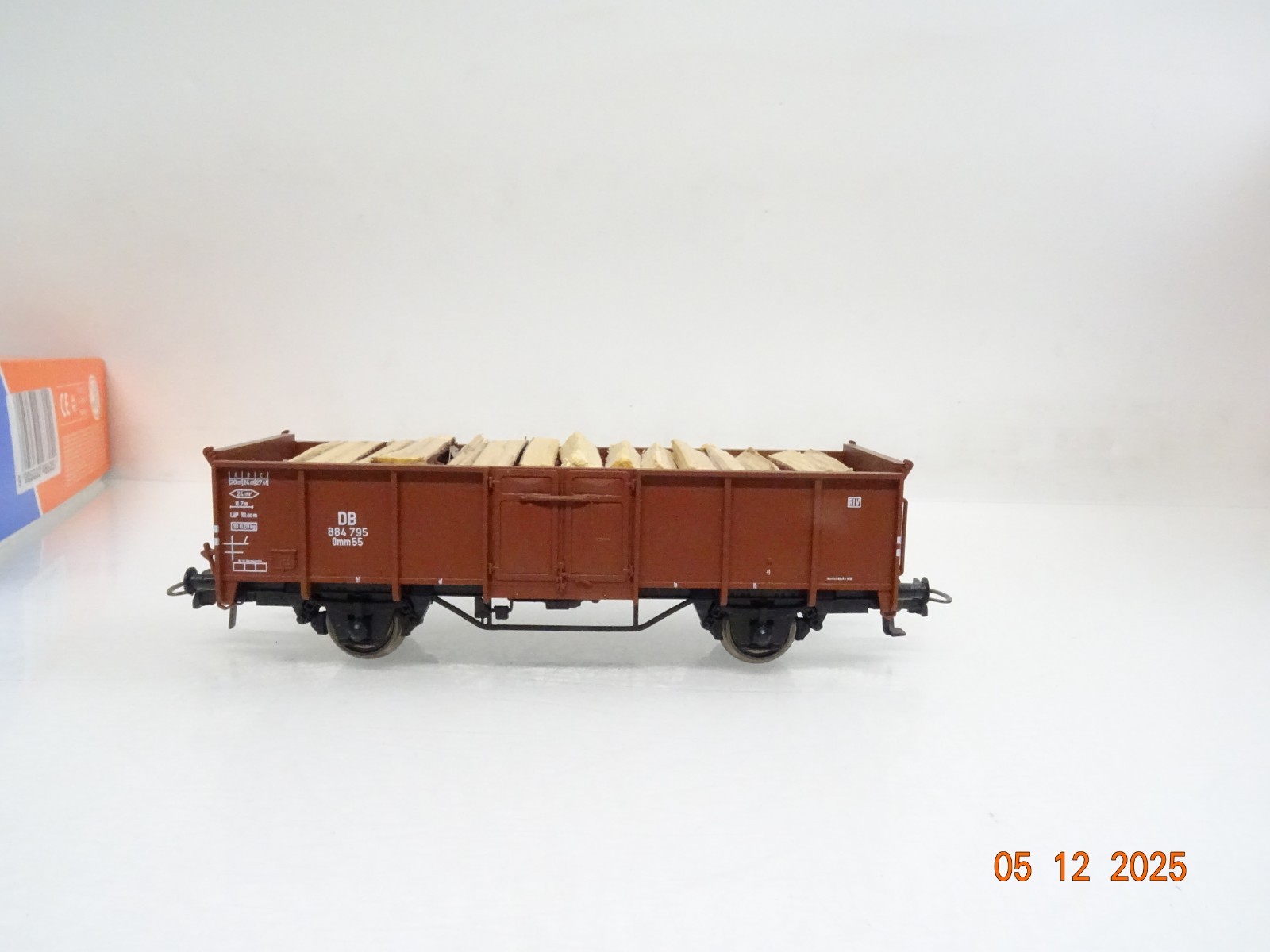 Roco H0 46625 offener Güterwagen mit Holzladung der DB in OVP BH1695 – Bild 3
