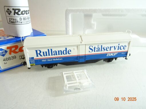 Roco H0 46639 Schiebewandwagen SKF Rullande Stålservice der SJ in OVP RR3825 – Bild 3