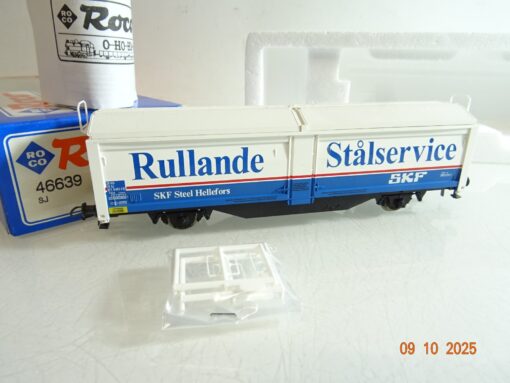 Roco H0 46639 Schiebewandwagen SKF Rullande Stålservice der SJ in OVP RR3825
