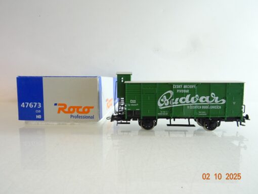 Roco H0 47673 gedeckter Güterwagen Budvar der CSD in OVP BH305