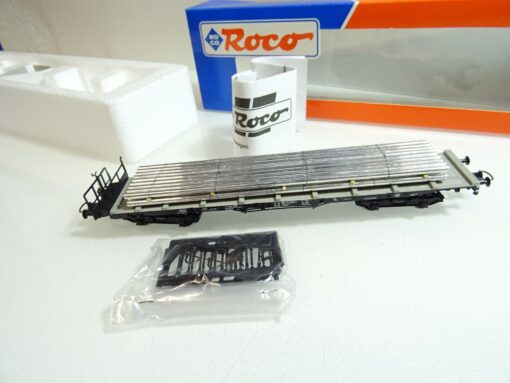 Roco H0 47724 Rungenwagen mit Ladung der DB in OVP QR2298