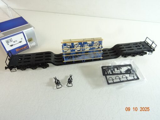 Roco H0 66187 Tiefladewagen mit Ladung der DB in OVP RR3833 – Bild 3