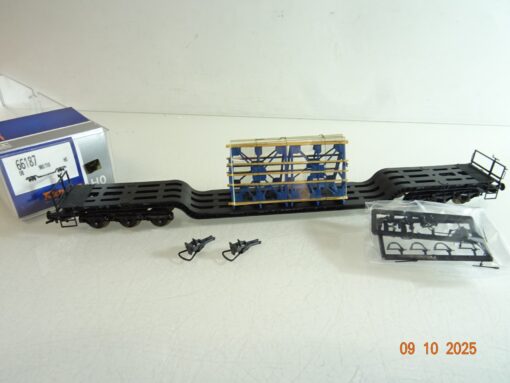 Roco H0 66187 Tiefladewagen mit Ladung der DB in OVP RR3833