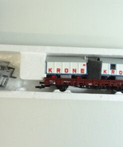 Roco H0 66676 Rungenwagen mit 2 Zirkus Krone Wagen der DB in OVP PR7765