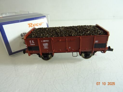 Roco H0 67145 offener Güterwagen mit Ladung der FS in OVP RR3775