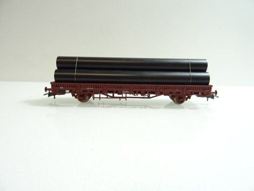 Roco H0 67650 Güterwagen Rungenwagen  mit Rohren der DB in OVP TF402 – Bild 3