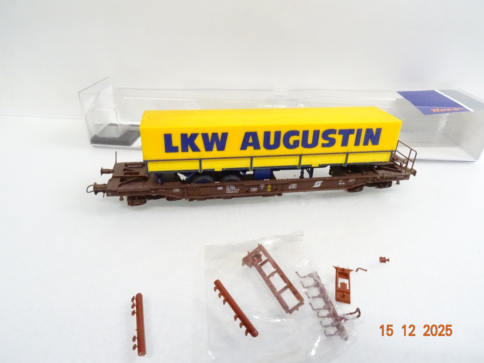 Roco H0 76753 AC Taschenwagen LKW Augustin der ÖBB in OVP RR5658 – Bild 3