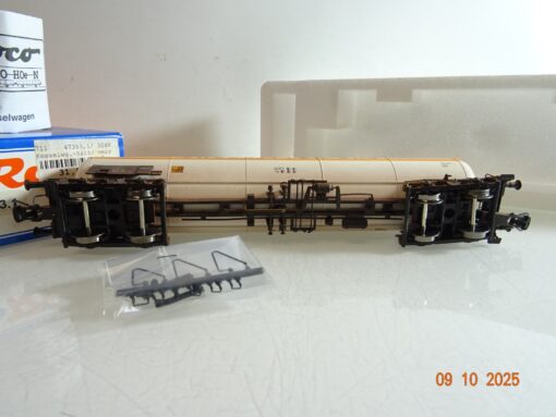 Roco H0 AC 47353.1 Kesselwagen Salzgitter Gas der DB gealtert in OVP RR3820 – Bild 4