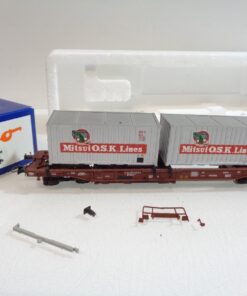 Roco H0 AC Taschenwagen mit Container Mitsui, siehe Foto in EVP RR5672
