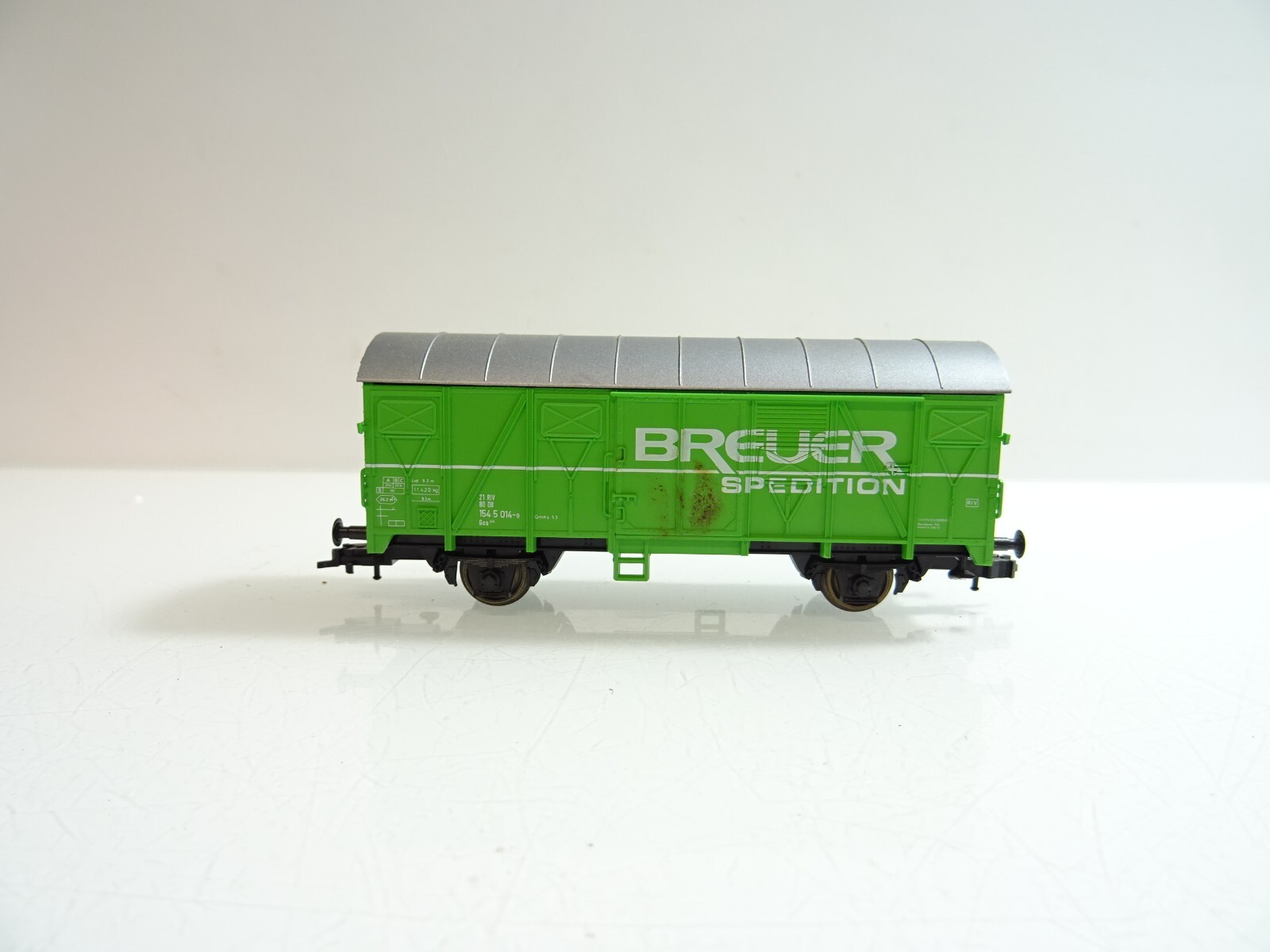 Roco H0 gedeckter Güterwagen Breuer Spedition der DB in OVP TF366 – Bild 4