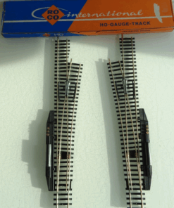 Roco HO 4504 4505 Weichenpaar mit Elektroantrieb siehe Foto in OVP PK2107