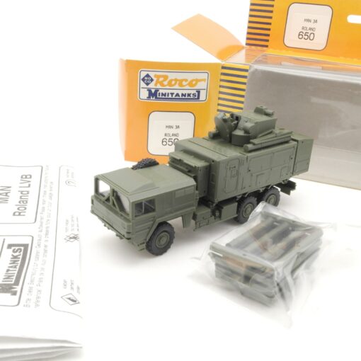 Roco Minitanks 1:87 650 MAN 3A Roland LVB Bundeswehr in OVP RR798