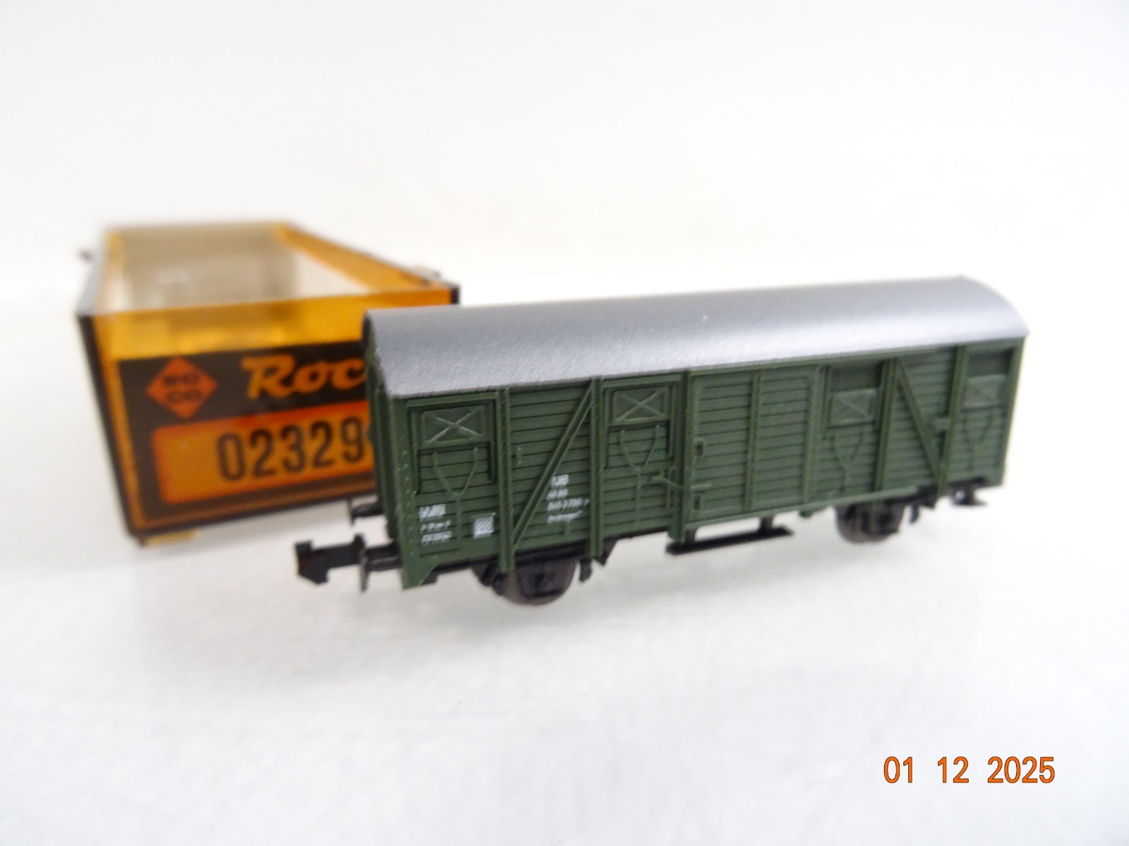 Roco N 02329 D gedeckter Güterwagen der DB in OVP RR5128 – Bild 3