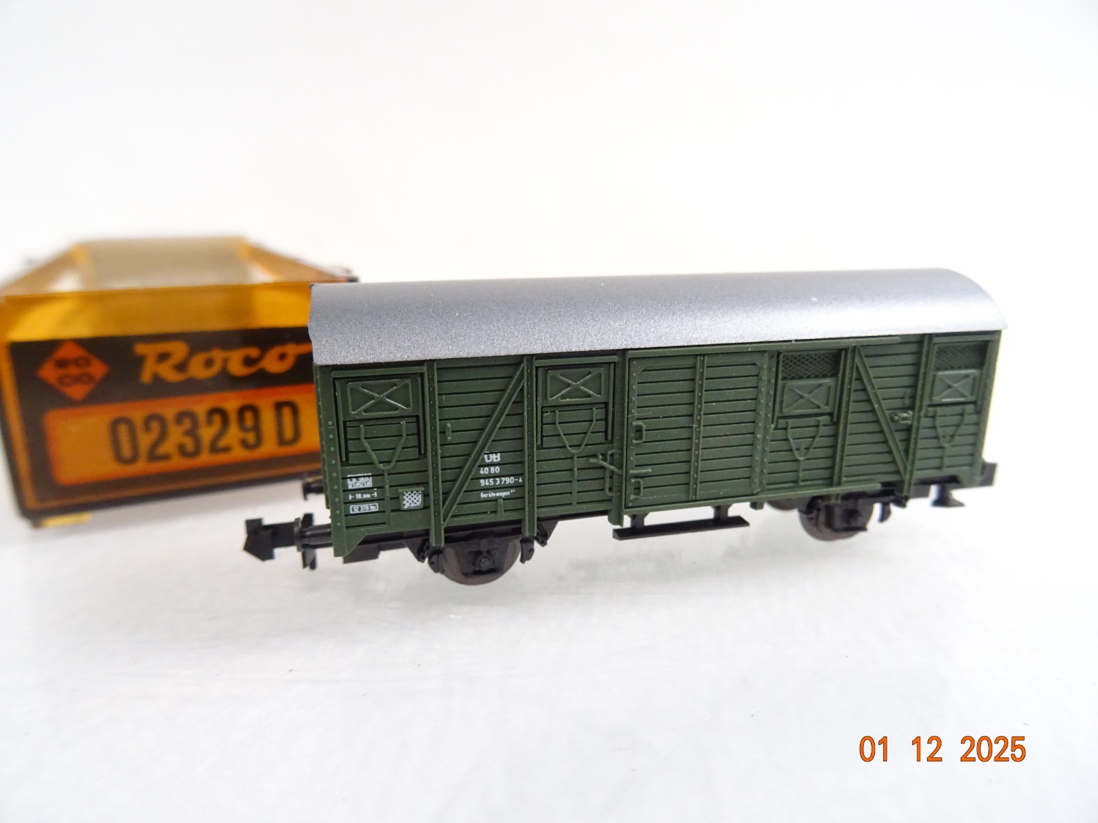 Roco N 02329 D gedeckter Güterwagen der DB in OVP RR5128