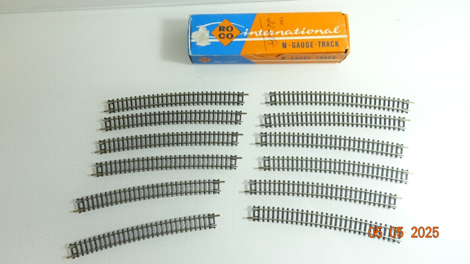 Roco N 22228 Gebogenes Gleis 10Stück in OVP siehe Foto CK7975