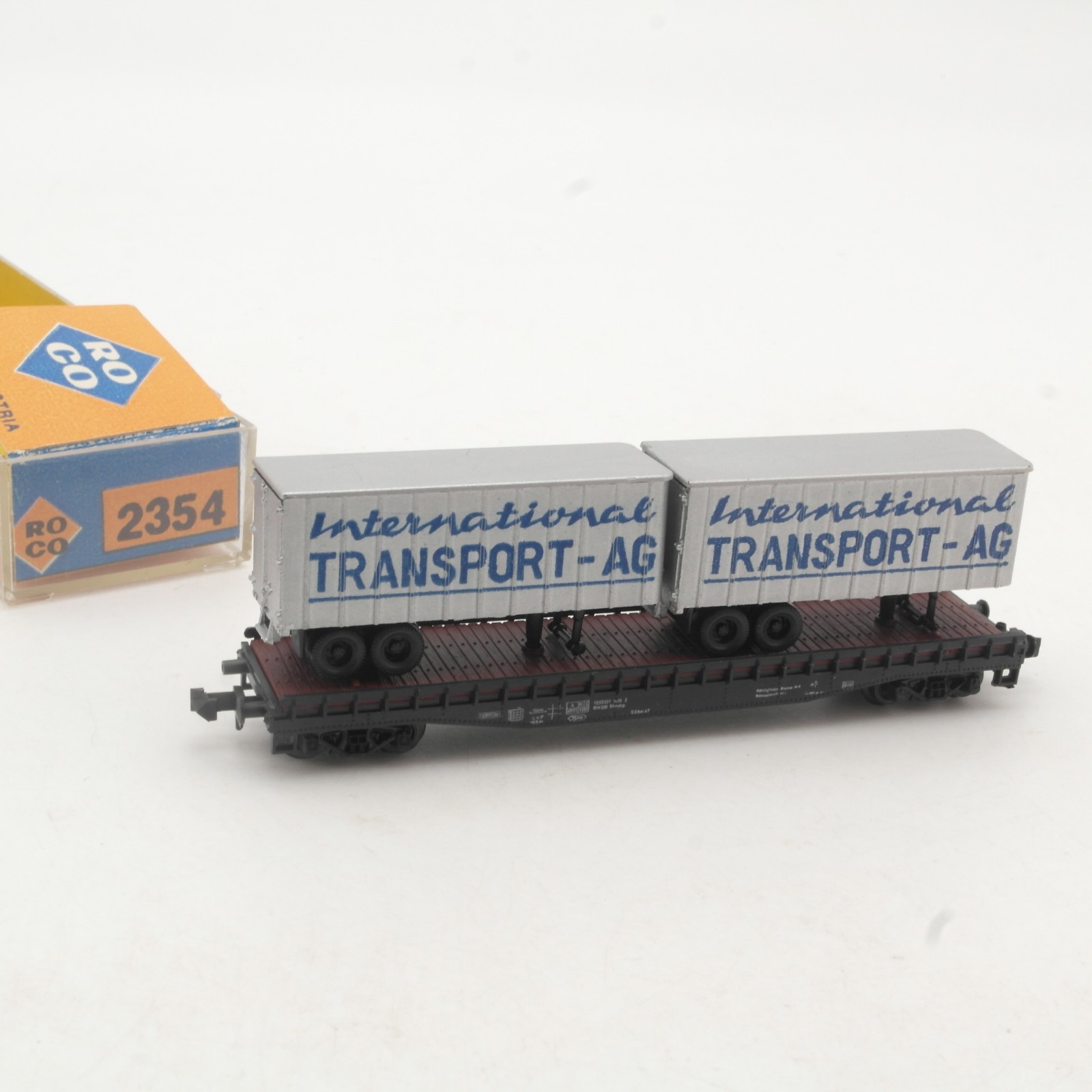 Roco N 2354 Flachwagen International Transport in OVP RR4723