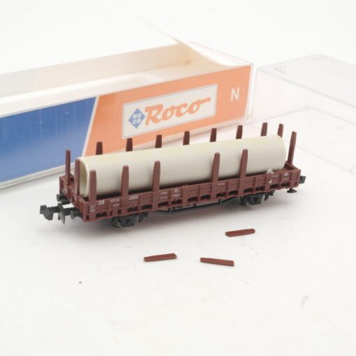 Roco N Rungenwagen mit Röhre der DB in OVP RR3963