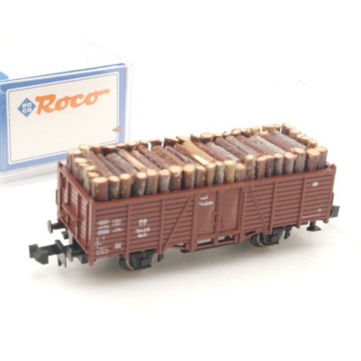 Roco N offener Güterwagen 754219 mit Ladung Holz in OVP RR453 – Bild 3