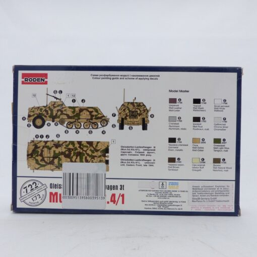 Roden 1:72 Bausatz 722 Mun.Sd.Kfz.4/1 Gleisketten-Lastkraftwagen 3t OVP EX6263 – Bild 5