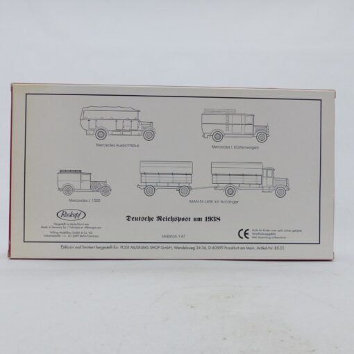 Roskopf 1:87 PMS 85-01 Deutsche Reichspost um 1938 Set in OVP EX6662 – Bild 3