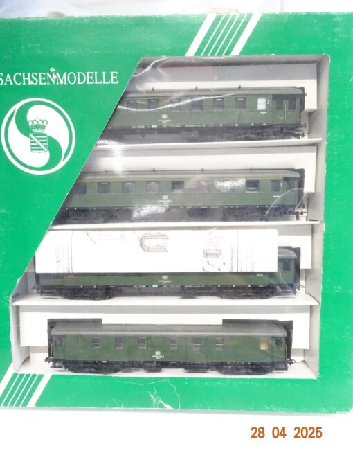 Sachsenmodelle H0 14008 Eilzugwagen - Set 4tlg. der DB in OVP JL337 – Bild 3