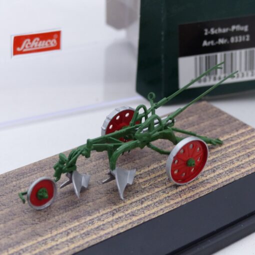 Schuco 1:43 03312 2-Schar-Pflug Anhänger in OVP EX6561 – Bild 3
