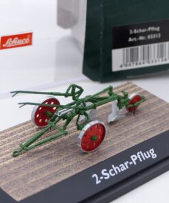 Schuco 1:43 03312 2-Schar-Pflug Anhänger in OVP EX6561