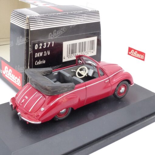 Schuco 1:43 Nr.: 02371 DKW 3/6 Cabrio rot, in OVP EX2169 – Bild 3