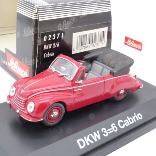 Schuco 1:43 Nr.: 02371 DKW 3/6 Cabrio rot, in OVP EX2169