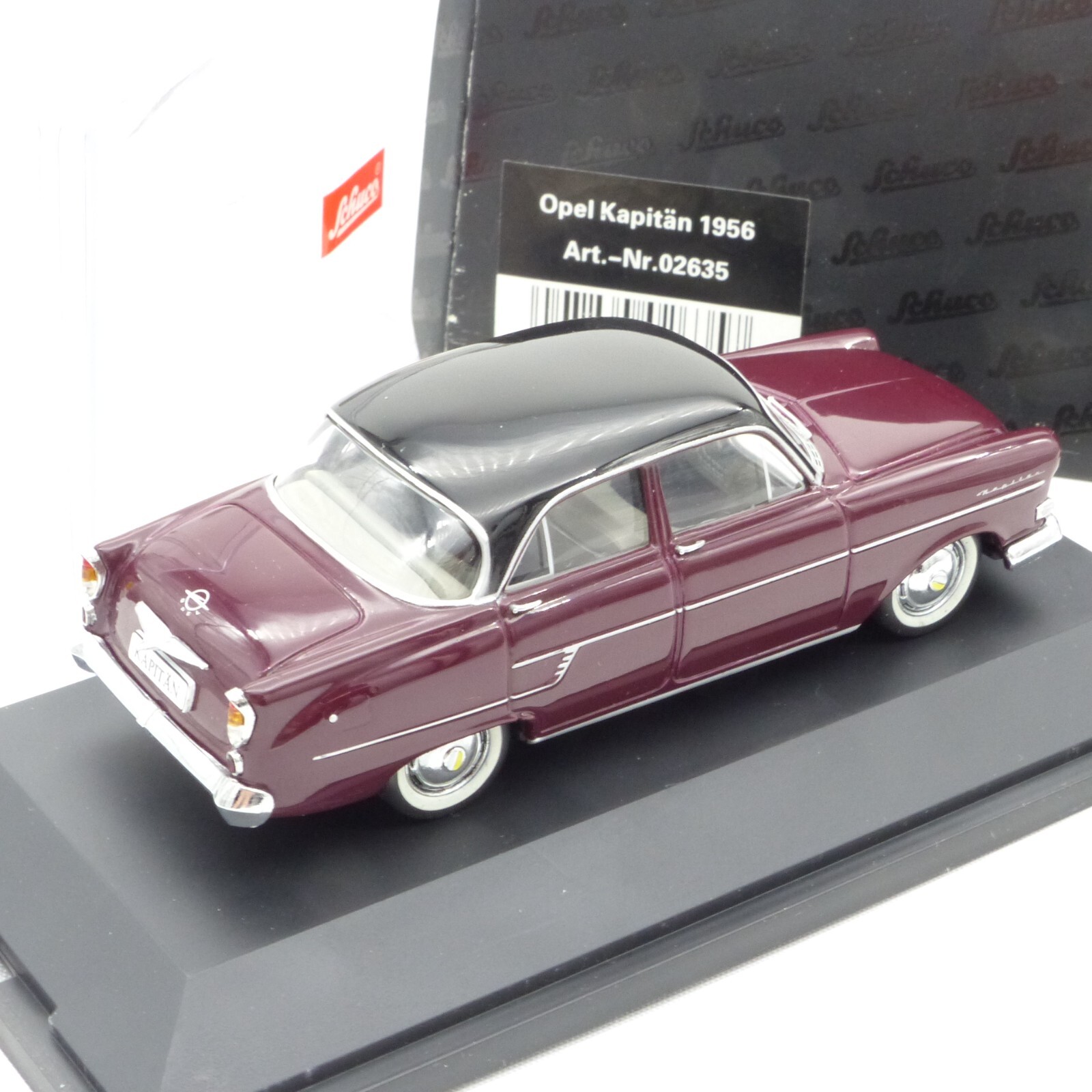 Schuco 1:43 Nr.: 02635 Opel Kapitän 1956 zweifarbig, in OVP EX529 – Bild 3