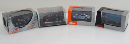 Schuco 1:87 Konvolut 4tlg. Porsche Polizei etc. neuwertig in OVP LE4496
