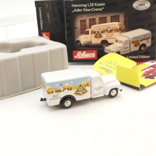 Schuco 1:90 01704 Hanomag L 28 Kasten Adler Käse-Creme in OVP RG7657 – Bild 3