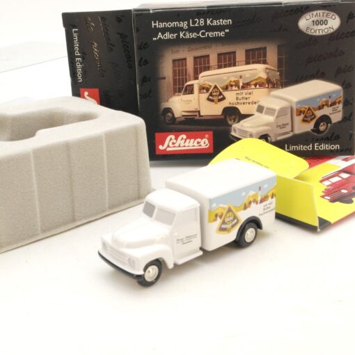 Schuco 1:90 01704 Hanomag L 28 Kasten Adler Käse-Creme in OVP RG7657