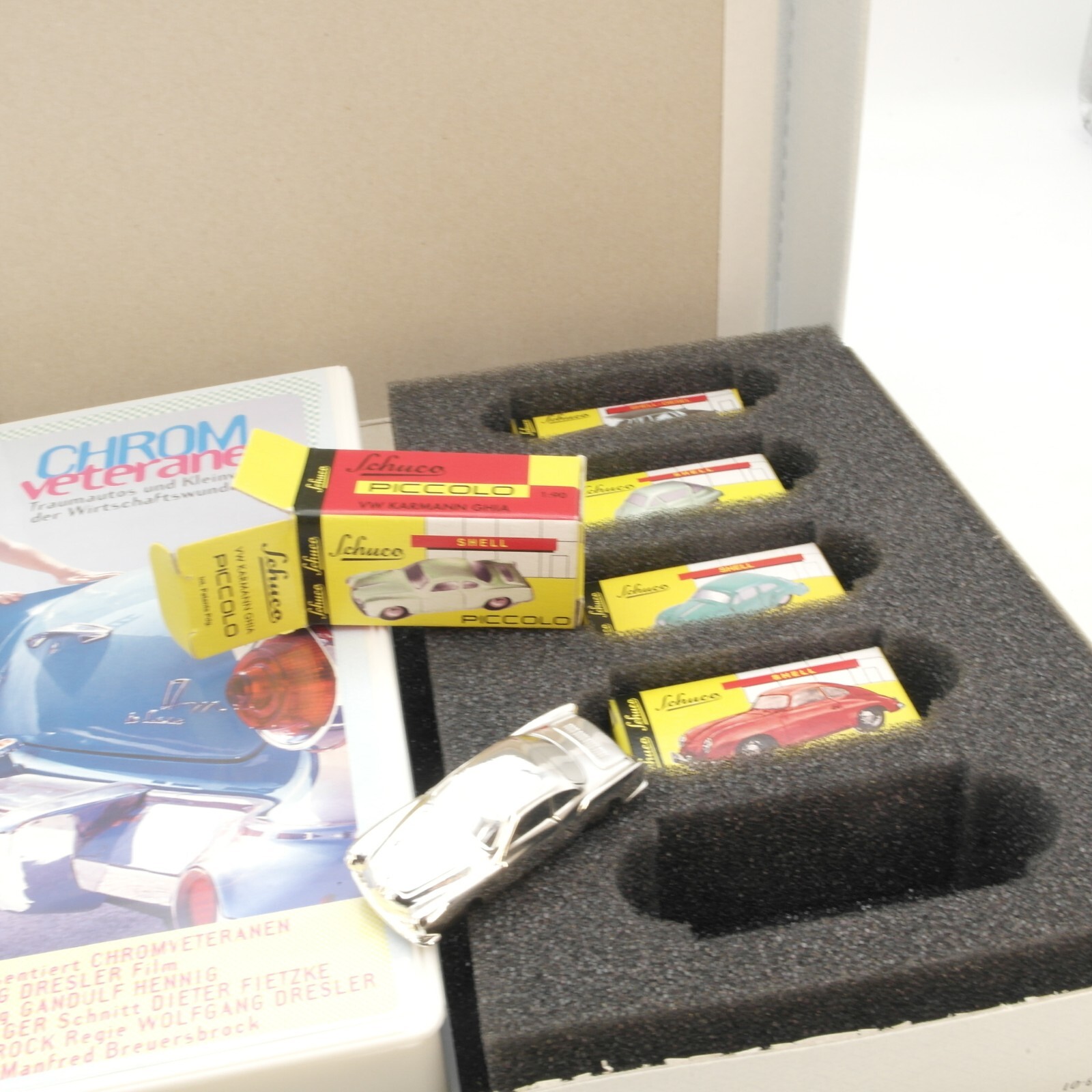 Schuco 1:90 01711 Set Chrom Veteranen limitiert in OVP RG7242 – Bild 4